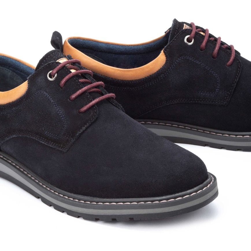 Men's Pikolinos BERNA Lace Up Shoes Dark Blue | NZ M57Q830